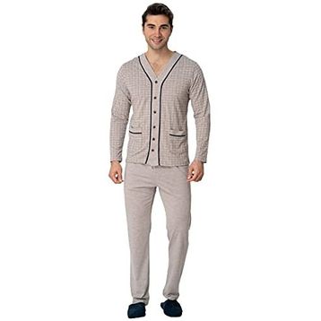Mecit 22767 Kahverengi Erkek Pijama Takımı
