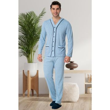 Mecit 22767 Mavi Erkek Pijama Takımı