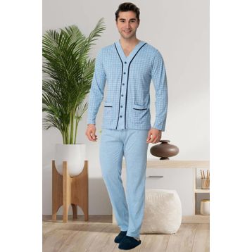 Mecit 22767 Mavi Erkek Pijama Takımı