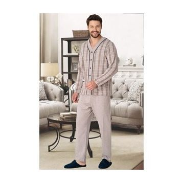 Mecit 2767 Kahverengi Erkek Pijama Takımı