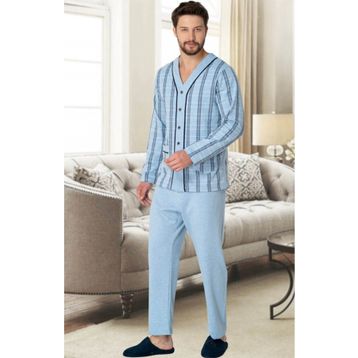 Mecit 2767 Mavi Erkek Pijama Takımı