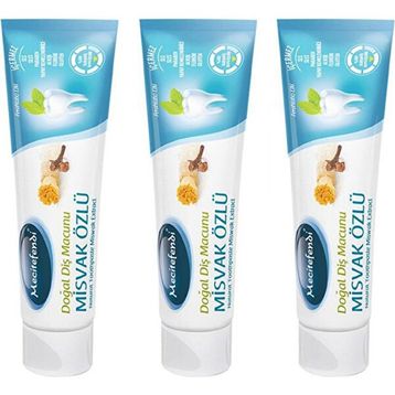 Mecitefendi 3x75 ml Misvak Özlü Doğal Diş Macunu