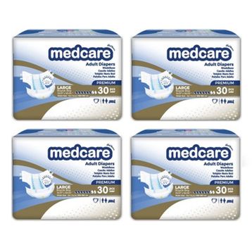 Medcare Premium 120 Adet Belbantlı Büyük Boy Large Hasta Bezi