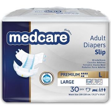 Medcare Premium Bel Bantlı 6 Damla Large 90 Adet Hasta Bezi