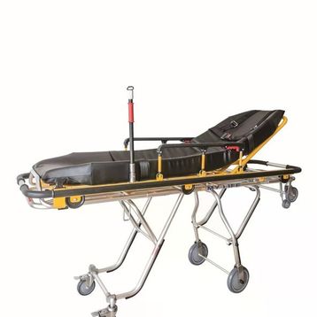 Medikaltec Siyah Döşemeli Ambulans Sedyesi