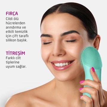 Medisana 99202 Silikon Yeşil Yüz Temizleme Cihazı