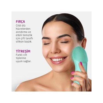 Medisana 99202 Silikon Yeşil Yüz Temizleme Cihazı