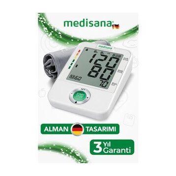 Medisana Alman Tasarım Geniş Ekranlı ve Geniş Manşonlu Üst Koldan Ölçer Dijital Tansiyon Aleti