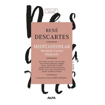 Meditasyonlar - Renatus Descartes