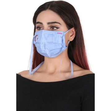 Meditex A-1K Bayraklı Gümüş İyonlu Boyundan Askılı Yıkanabilir Baskılı Maske