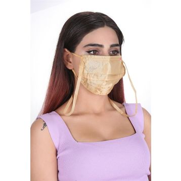 Meditex K-2 Gümüş İyonlu Boyundan Askılı Yıkanabilir Taşlı Maske