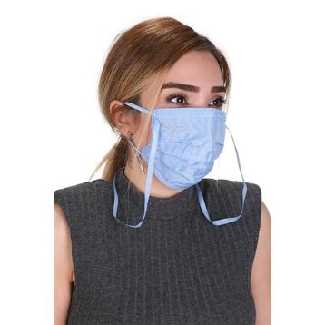 Meditex K-3 Gümüş İyonlu Boyundan Askılı Yıkanabilir Taşlı Maske