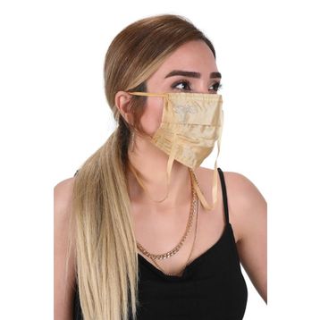 Meditex K-3 Gümüş İyonlu Boyundan Askılı Yıkanabilir Taşlı Maske