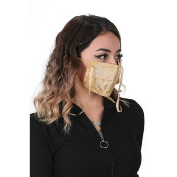 Meditex K-4 Gümüş İyonlu Boyundan Askılı Yıkanabilir Taşlı Maske