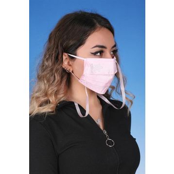Meditex K-5 Gümüş İyonlu Boyundan Askılı Yıkanabilir Taşlı Maske