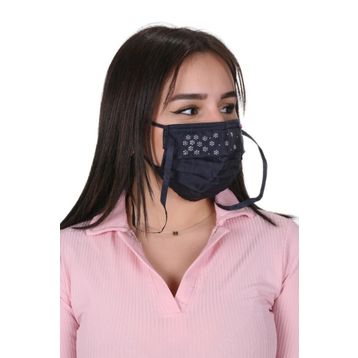 Meditex T-2 Gümüş İyonlu Boyundan Askılı Yıkanabilir Taşlı Maske