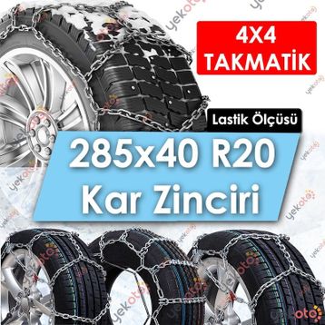 Mefatech 285/40 R20 4x4 Çelik Gövde Oto Kar Zinciri