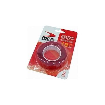 Meg Çift Taraflı 18 mm x 2 mt Akrilik Silikonize Bant