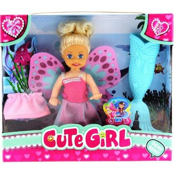 Mega Cute Girl Denizkızı Mini Bebek Seti
