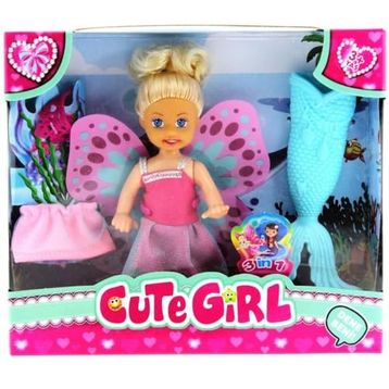 Mega Cute Girl Denizkızı Mini Bebek Seti
