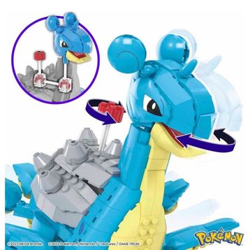 Mega HKT26 527 Parça Pokemon Lapras Aksiyon Figürü