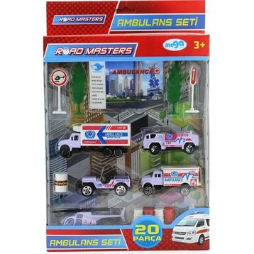 Mega JP9105 Helikopterli Metal Ambulans Seti
