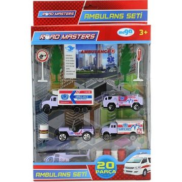 Mega JP9105 Helikopterli Metal Ambulans Seti