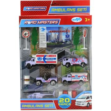 Mega JP9105 Helikopterli Metal Ambulans Seti