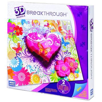 Mega Puzzles Breakthrough Kalpler ve Çiçekler 250 Parça Puzzle