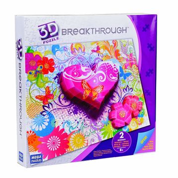 Mega Puzzles Breakthrough Kalpler ve Çiçekler 250 Parça Puzzle