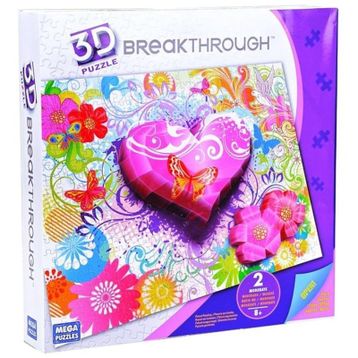 Mega Puzzles Breakthrough Kalpler ve Çiçekler 250 Parça Puzzle