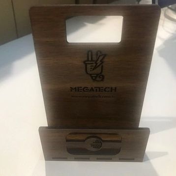 Megatech Ahşap Telefon Tutucu