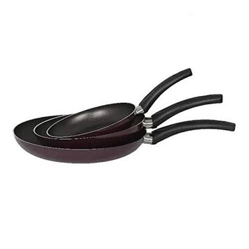 Mehtap 3'lü Mor 18+22+26 cm Teflon Tava Seti