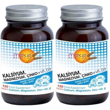 Meka Nutrition Calcium Magnesium Zinc Vitamin D 120 Tablet