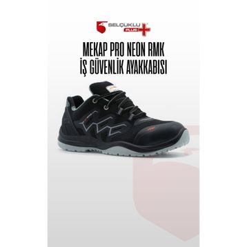 Mekap Pro Neon RMK 83 S2 Alüminyum Burunlu Suya Dayanıklı Siyah İş Güvenlik Ayakkabısı