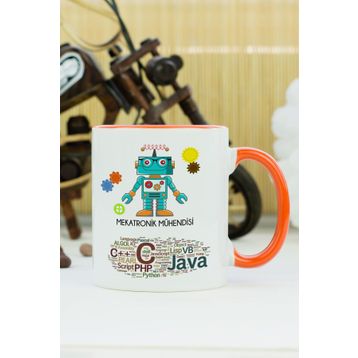 Mekatronik Mühendisi Turuncu Kupa Bardak