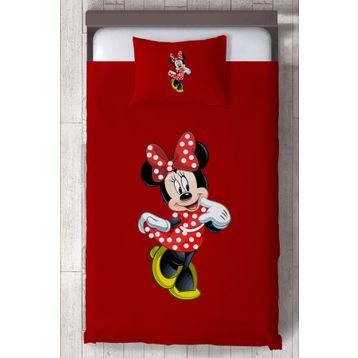 Mekta Home MKTYO-053 Çocuk Odası Kırmızı Mini Mause Yatak Örtüsü