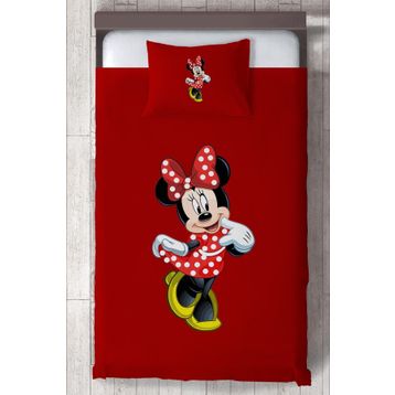 Mekta Home MKTYO-053 Çocuk Odası Kırmızı Mini Mause Yatak Örtüsü