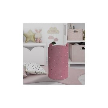 Mekta Home Yıldız Renkli Desenli Bebek ve Çocuk Odası Oyuncak Sepeti