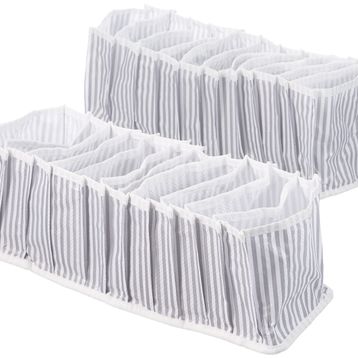Meleni Home 15x43x14 cm 2 Adet 11 Bölmeli Akordiyon Çekmece Ve Dolap Içi Düzenleyici
