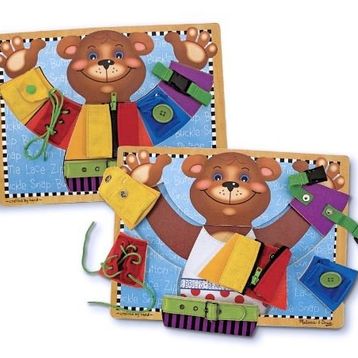 Melissa&Doug 3784 Ahşap Temel Beceri Geliştirme Tahtası