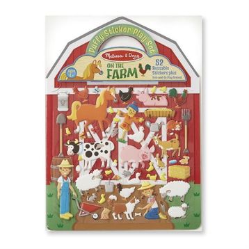 Melissa&Doug MD009408 Çiftlik Kabartmalı Tak Çıkar Çıkartma Seti