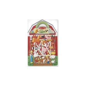 Melissa&Doug MD009408 Çiftlik Kabartmalı Tak Çıkar Çıkartma Seti