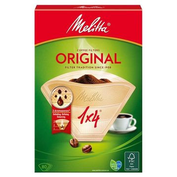 Melitta 1x4 Original Kahverengi Kahve Filtre Kağıdı