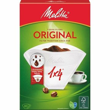 Melitta Beyaz 80 Adet 1x4 Filtre Kahve Kağıdı