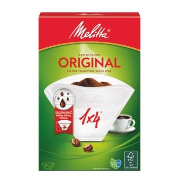 Melitta Beyaz 80 Adet 1x4 Filtre Kahve Kağıdı