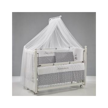 Meltem Smart Mondo Sallanır Ahşap 60x120 cm Beyaz Moon Anne Yanı Beşik