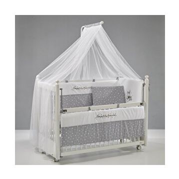 Meltem Smart Mondo Sallanır Ahşap 60x120 cm Beyaz Moon Anne Yanı Beşik