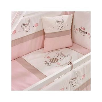 Meltem Smart Pretty Pembe Nakışlı 60x120 cm Bebek Uyku Seti