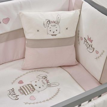 Meltem Smart Pretty Pembe Nakışlı 60x120 cm Bebek Uyku Seti